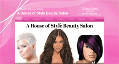 Desktop Screenshot of ahouseofstyle-beautysalon.com