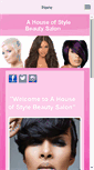 Mobile Screenshot of ahouseofstyle-beautysalon.com
